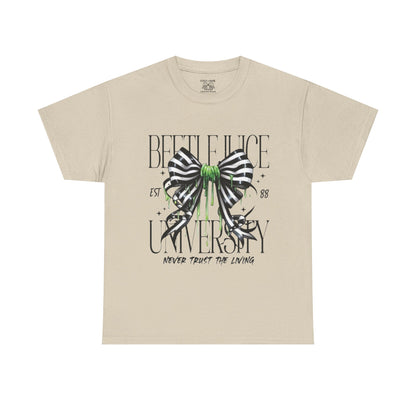 Beetlejuice University Tee, Fun Graphic