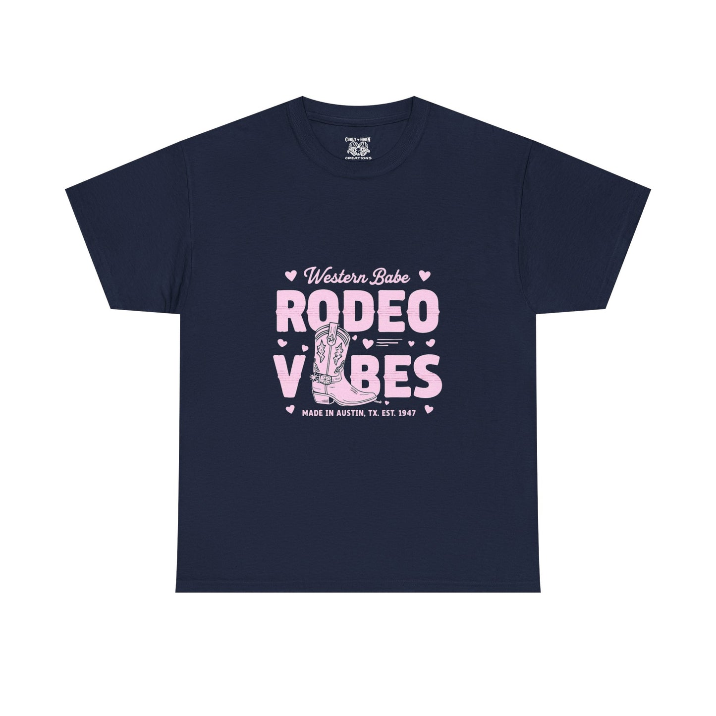 Western Babe Rodeo Vibes Unisex Heavy Cotton Tee, Graphic Tee, Rodeo Apparel, Country Music Shirt, Western Style, Casual Wear