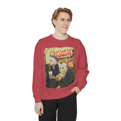 Funny Sweatshirt with Horror Movie Theme, Unisex Garment-Dyed Top, Perfect for Halloween, Gift for Movie Lovers, Cozy Casual Wear, [...]