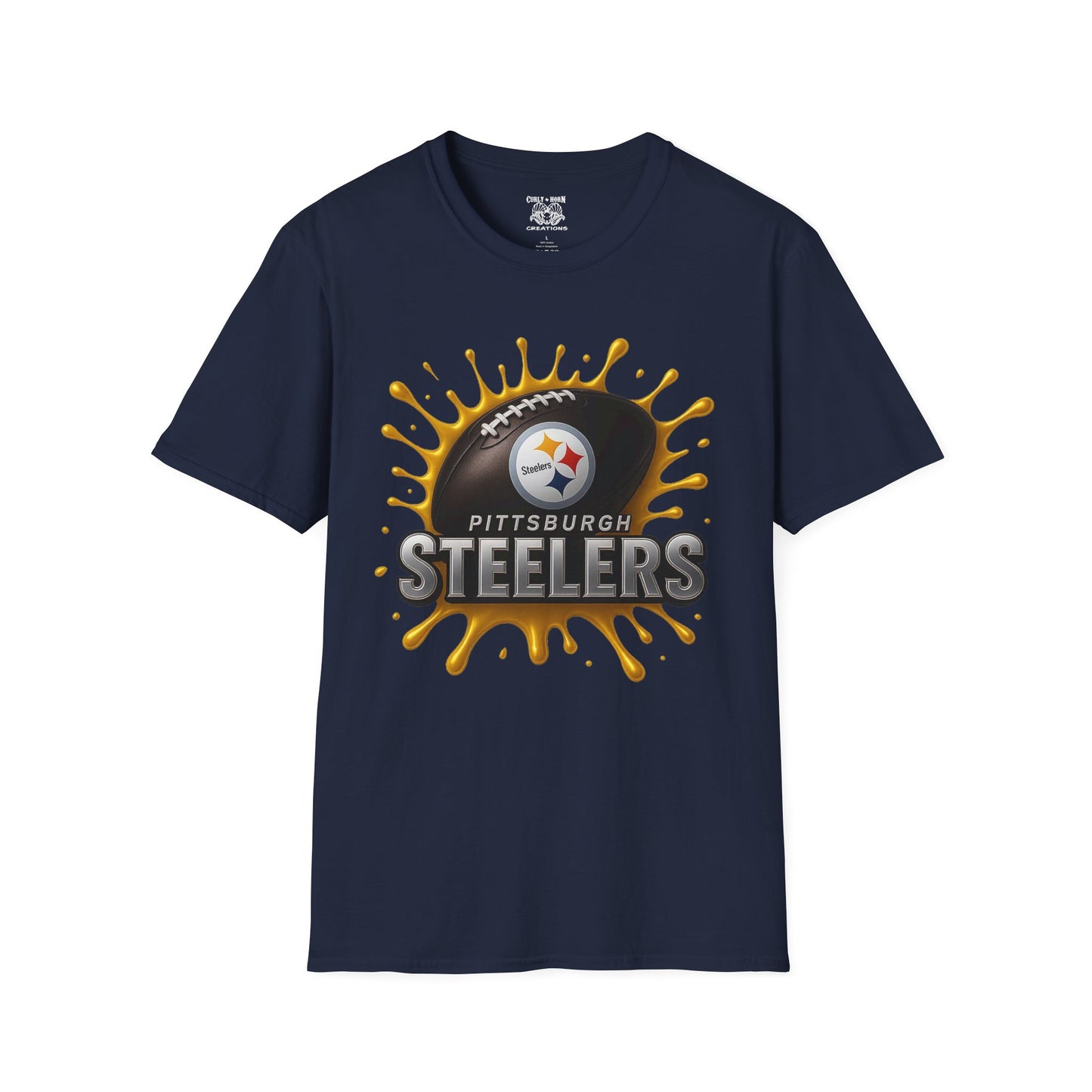 Pittsburgh Steelers Unisex Softstyle T-Shirt, NFL Tee, Game Day Apparel, Sports Fan Shirt, Football Gift, Casual Wear