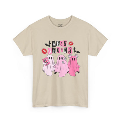 Mean Ghouls Unisex Heavy Cotton Tee, Halloween Shirt, Spooky Ghost Tee, Cute Ghost T-Shirt, Casual Fall Outfit, Fun Halloween Apparel