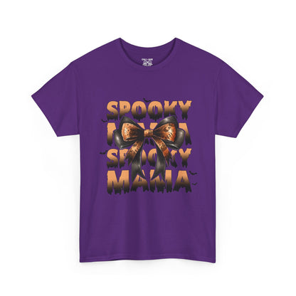 Spooky Season Unisex Heavy Cotton Tee, Halloween Shirt, Ghost Graphic Tee, Fall Fashion, Haunted House Tee