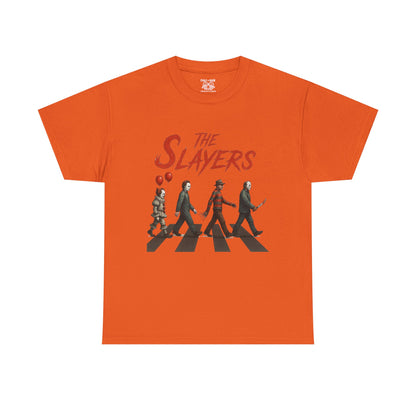 The Slayers Unisex Heavy Cotton Tee - Retro Band Style, Perfect for Music Lovers, Gifts, Concerts, and Casual Wear