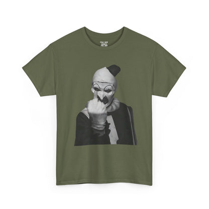 Art the Clown Terrifier Tee, Unisex Cotton T-Shirt for Humor Lovers, Casual Wear, Street Style, Gift for Fun-Loving Friends