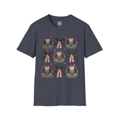 Creepy Clown Graphic T-Shirt for Horror Fans, Perfect for Halloween or Everyday Wear, Gifts for Movie Lovers