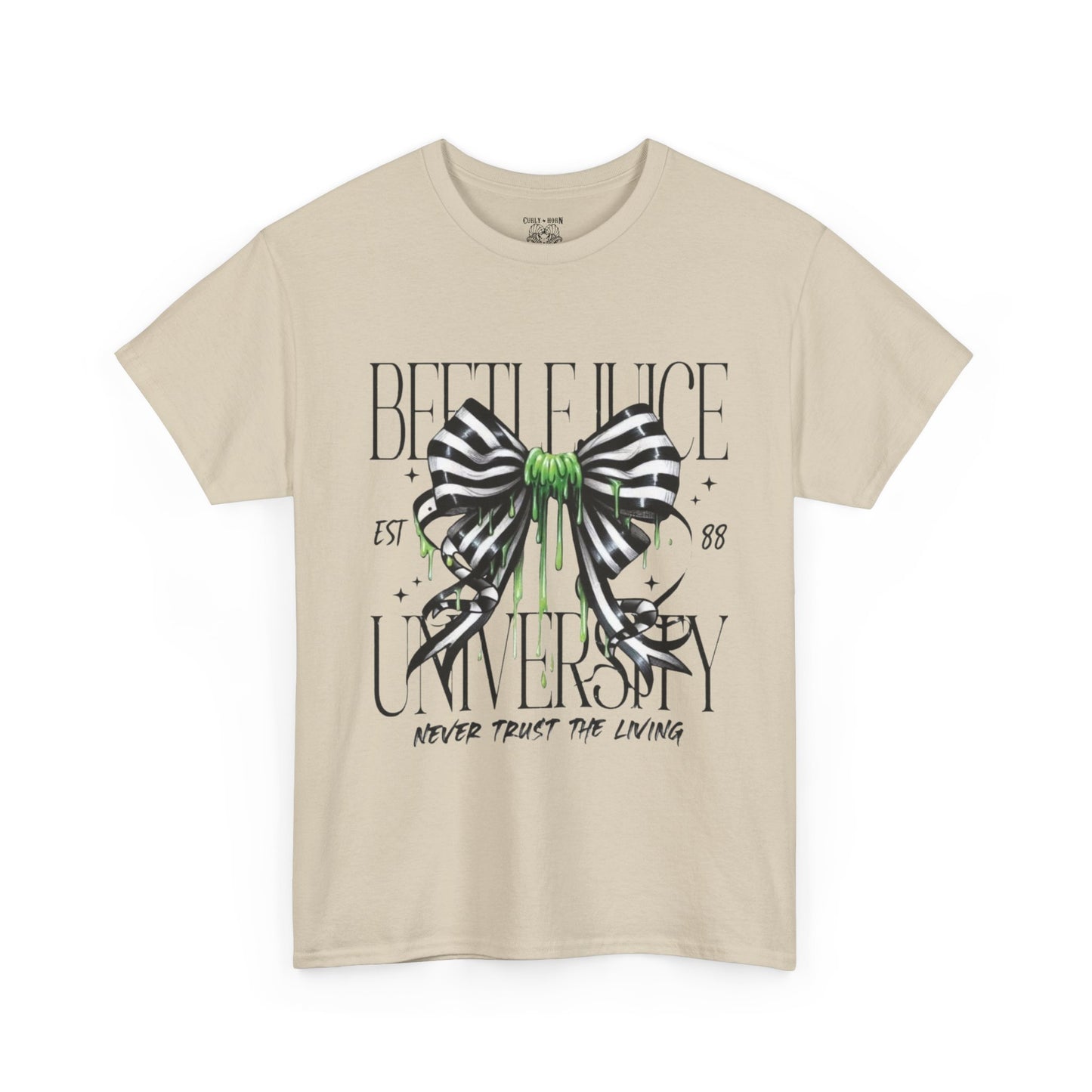 Beetlejuice University Tee, Fun Graphic