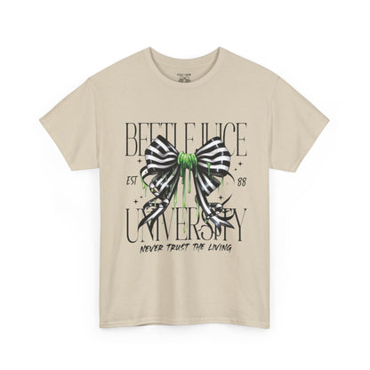 Beetlejuice University Tee, Fun Graphic