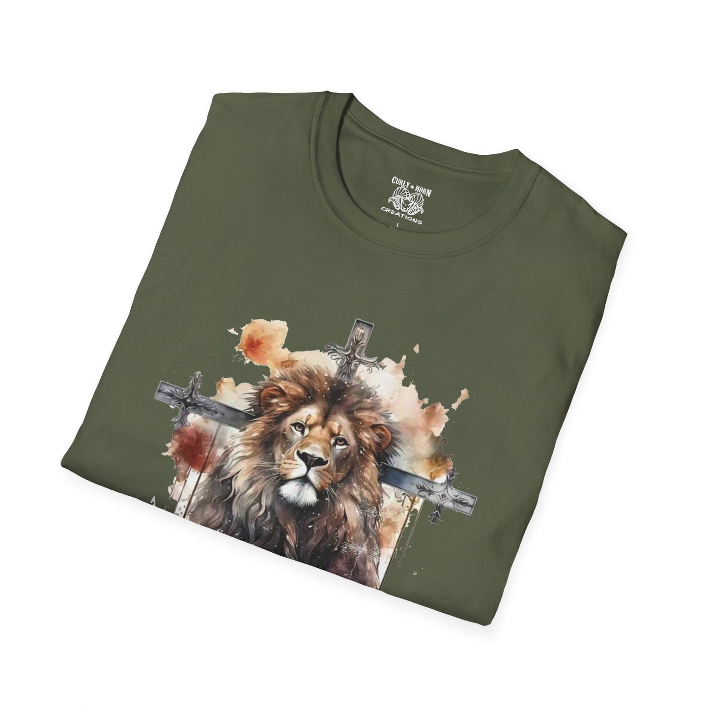 Faith-Inspired Lion Graphic Tee for Men and Women, Christian Apparel, Inspirational Fashion, Gift for Believers, Church Events