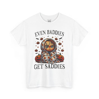Unisex Halloween Graphic Tee, Spooky T-Shirt for Fall, Pumpkin Decor Shirt, Gift for Baddies, Halloween Costume Top, Cute Fall Apparel