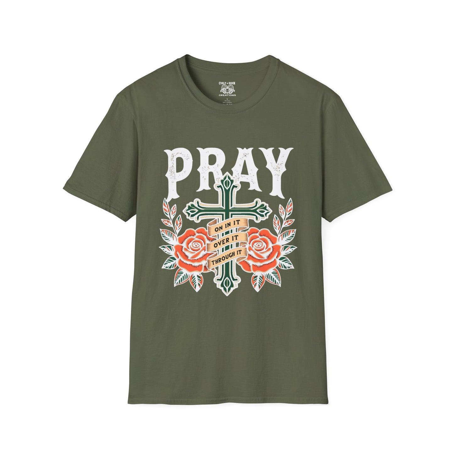 Pray Over It T-Shirt, Motivational Tee, Faith-Based Apparel, Religious Gift, Comfort Wear, Everyday Style