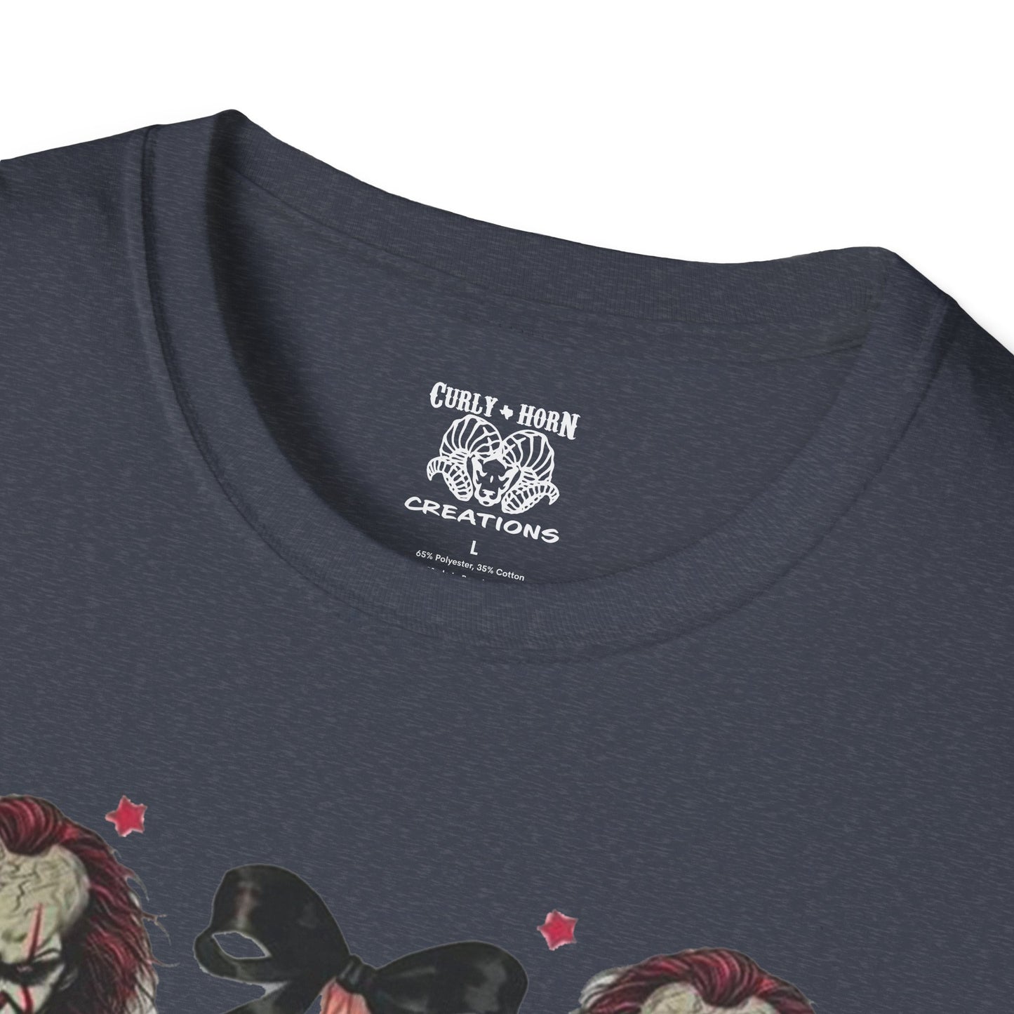 Creepy Clown Graphic T-Shirt for Horror Fans, Perfect for Halloween or Everyday Wear, Gifts for Movie Lovers
