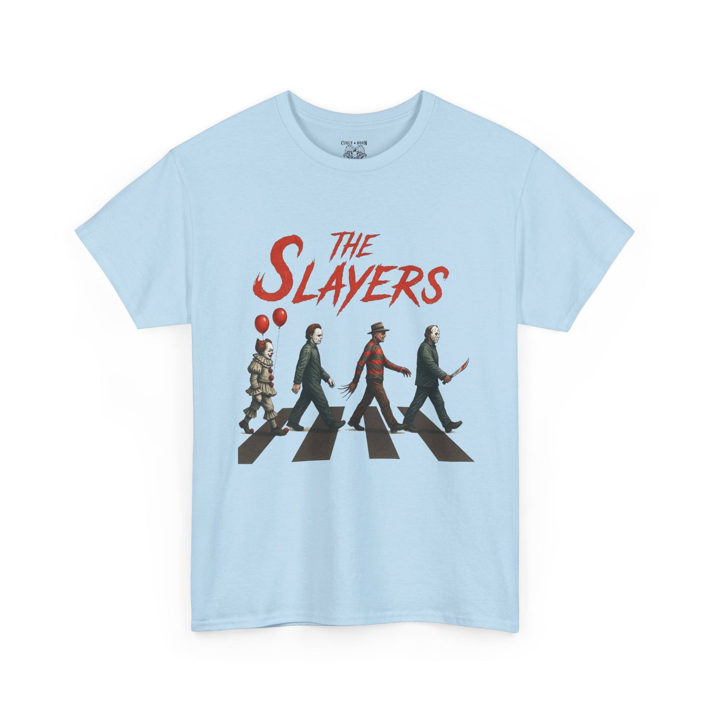 The Slayers Unisex Heavy Cotton Tee - Retro Band Style, Perfect for Music Lovers, Gifts, Concerts, and Casual Wear