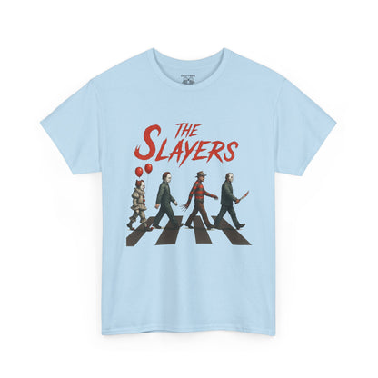 The Slayers Unisex Heavy Cotton Tee - Retro Band Style, Perfect for Music Lovers, Gifts, Concerts, and Casual Wear