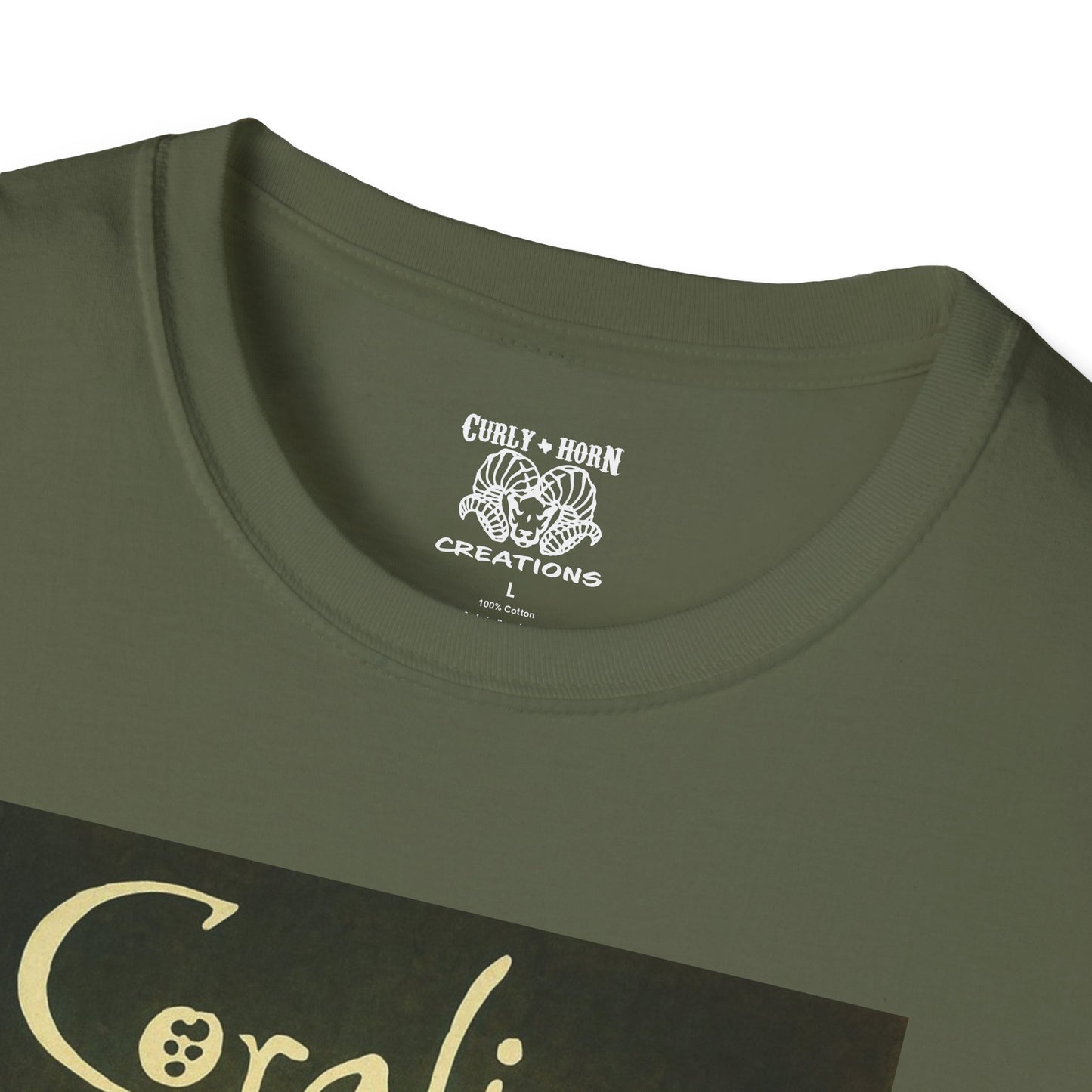 Coraline-Inspired Unisex Softstyle T-Shirt, Cute Graphic Tee, Movie Merch, Unique Gift, Retro Style, Horror Fans, Birthday Present