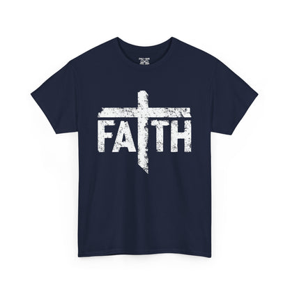 Faith Unisex Heavy Cotton Tee - Inspirational T-Shirt, Casual Wear, Spiritual Gift, Church Apparel, Faith-Based Fashion