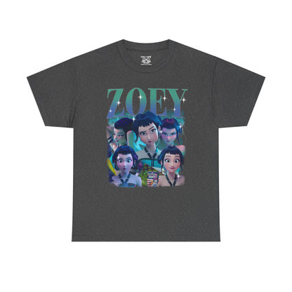 Huntrix Zoey Unisex Heavy Cotton Tee with Graphic- Trendy Casual Wear, Comfortable Everyday Tee, Graphic T-Shirt, Unique Style