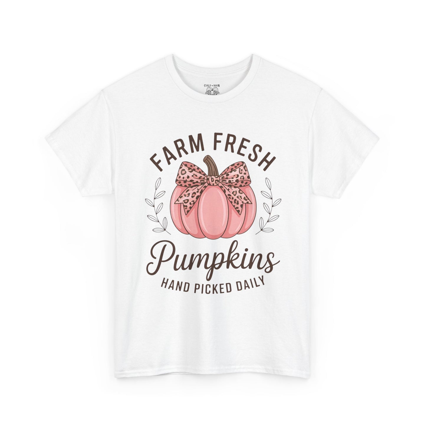 Farm Fresh Pumpkins Unisex T-Shirt, Fall Apparel, Pumpkin Spice Shirt, Autumn Tee, Halloween Gift, Cozy Fall Clothing