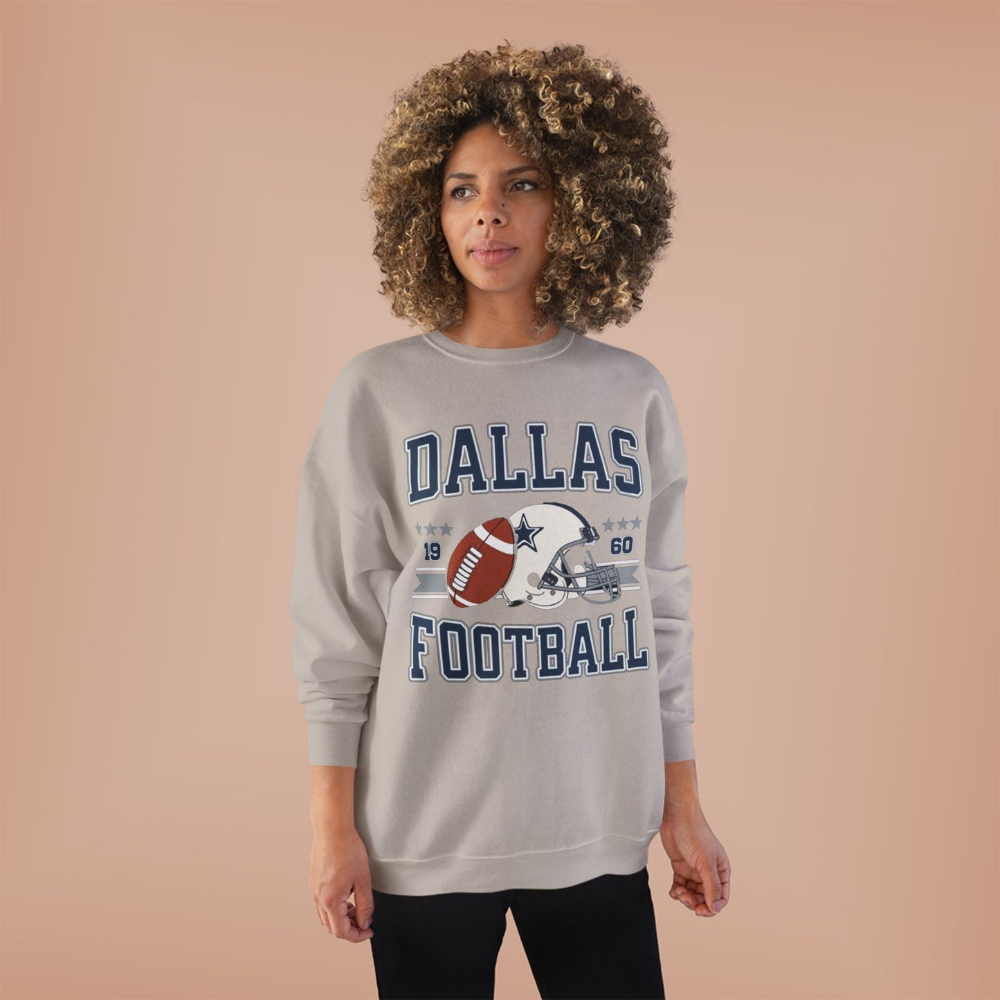 Dallas Football Unisex EcoSmart® Crewneck Sweatshirt, Perfect Gift for Sports Fans, Game Day Outfit, Christmas Gift, Fan Apparel