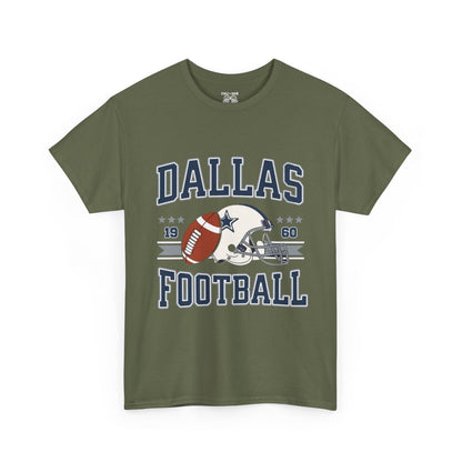 Dallas Football Fan Unisex Heavy Cotton Tee, Sports Shirt, Game Day Outfit, Gift for Fans, Football Season Apparel
