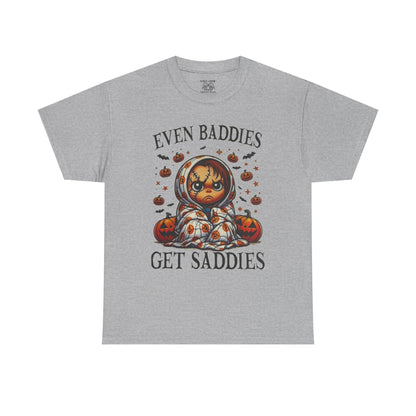 Unisex Halloween Graphic Tee, Spooky T-Shirt for Fall, Pumpkin Decor Shirt, Gift for Baddies, Halloween Costume Top, Cute Fall Apparel