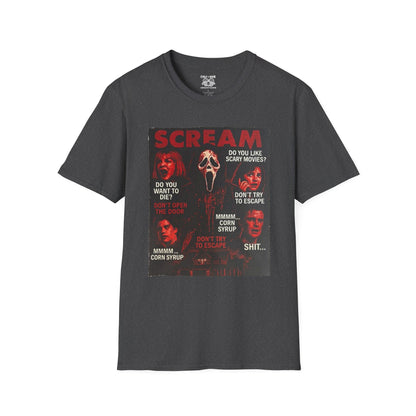 Scream Movie T-Shirt, Horror Tees for Movie Lovers, Unisex Graphic Tee, Halloween Costumes, Scary Movie Gifts