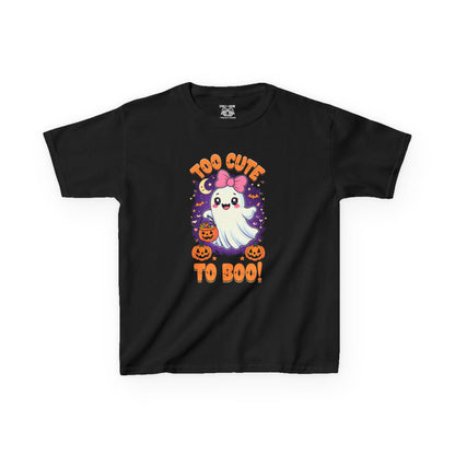 Kids Halloween Ghost Tee, Cute Ghost Kids Shirt, Boo T-Shirt, Halloween Costume Top, Spooky Kids Clothing