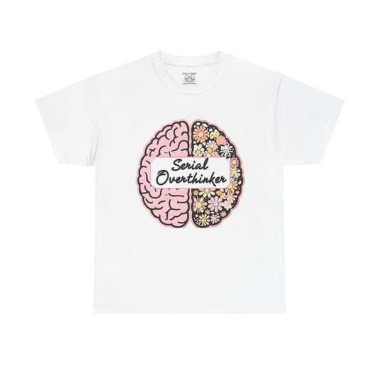 Overthinker Brainy Tee, Gift for Overthinkers, Casual Wear, Unisex Cotton Top, Quirky T-Shirt, Unique Gift Idea