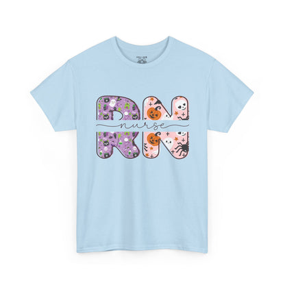 Playful RN Graphic Tee, Unisex Cotton Shirt, Fun Nurse Gift, Casual Wear, Nursing Student Apparel, Halloween Vibe