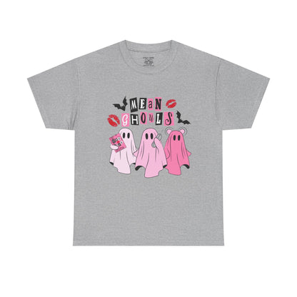 Mean Ghouls Unisex Heavy Cotton Tee, Halloween Shirt, Spooky Ghost Tee, Cute Ghost T-Shirt, Casual Fall Outfit, Fun Halloween Apparel