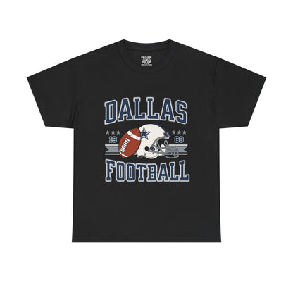 Dallas Football Fan Unisex Heavy Cotton Tee, Sports Shirt, Game Day Outfit, Gift for Fans, Football Season Apparel