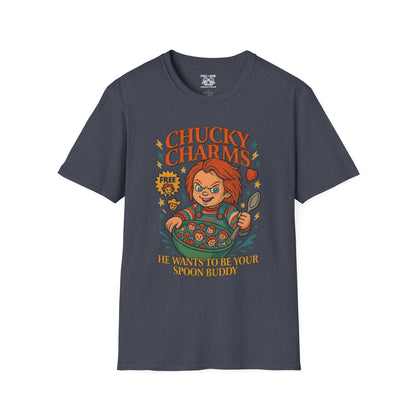 Chucky Charms T-Shirt - Horror Movie Fan Tee, Unisex Funny Shirt, Gift for Occasions, Spooky Aesthetic Apparel