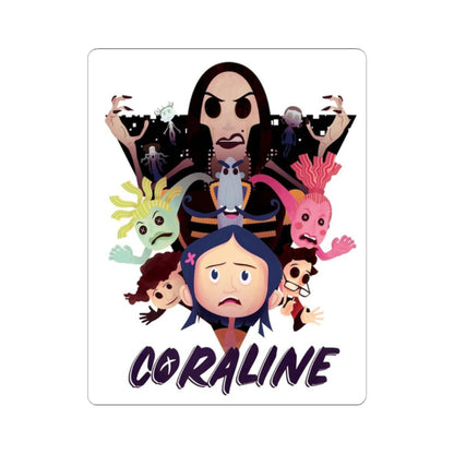 Coraline Kiss-Cut Stickers, Whimsical Cartoon Decals, Perfect for Kids and Fans, Ideal for Parties, Gifts, Scrapbooking, Laptop Décor