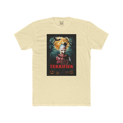 Terrifier Unisex Cotton Crew Tee, Horror Movie T-Shirt, Halloween Apparel, Graphic Tee for Fans, Spooky Gift Idea