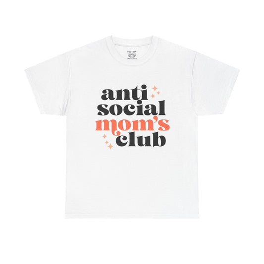 Anti-Social Moms Club Tee - Trendy Unisex Heavy Cotton Shirt for Moms, Perfect Gift for Mother's Day, Casual Wear, Funny Mom Shirt, [...]