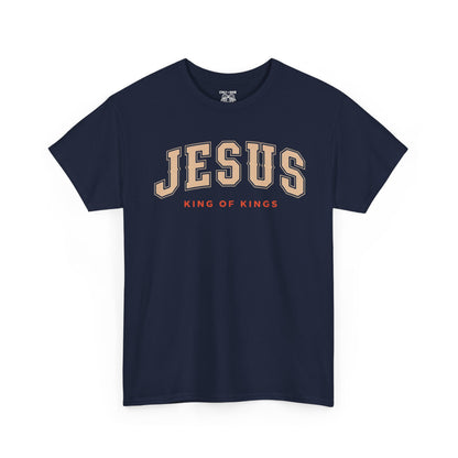 Jesus King of Kings Tee, Christian Apparel, Religious Gift, Faith-Based Shirt, Unisex Cotton Tee, Inspirational Fashion