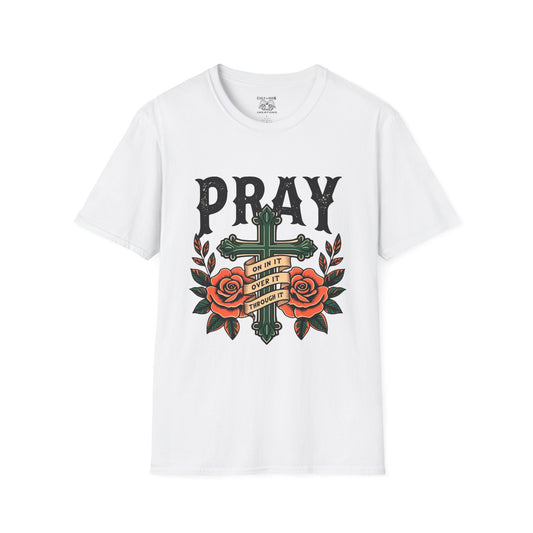 Pray Over It T-Shirt, Motivational Tee, Faith-Based Apparel, Religious Gift, Comfort Wear, Everyday Style