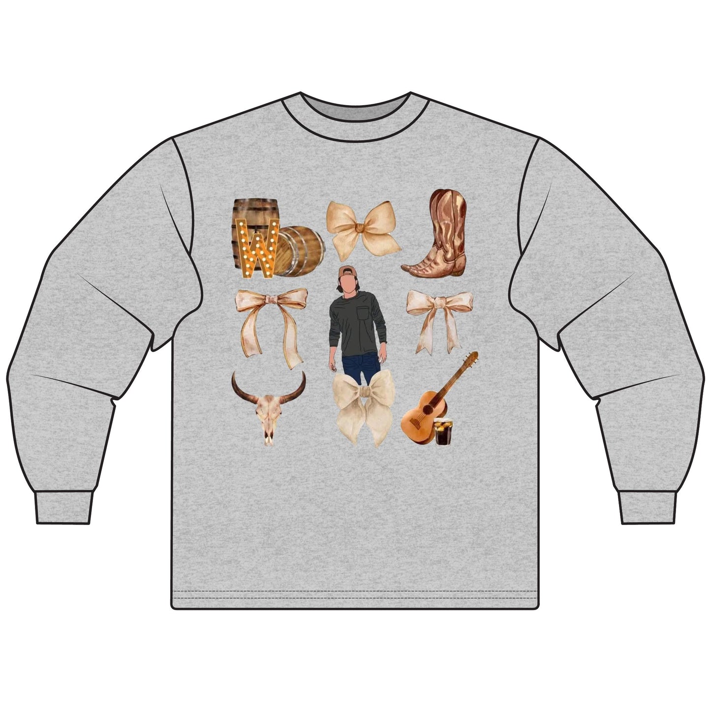 Country Music Unisex Long Sleeve Tee