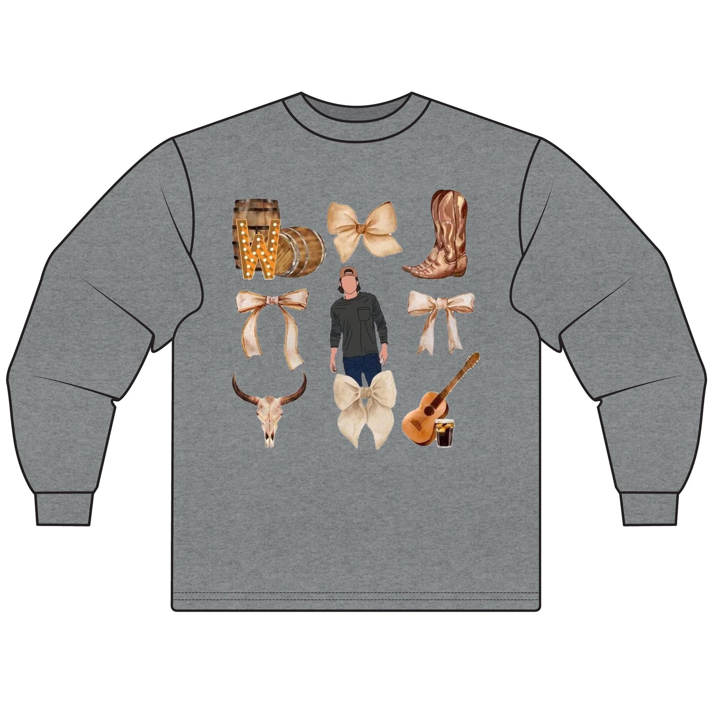 Country Music Unisex Long Sleeve Tee