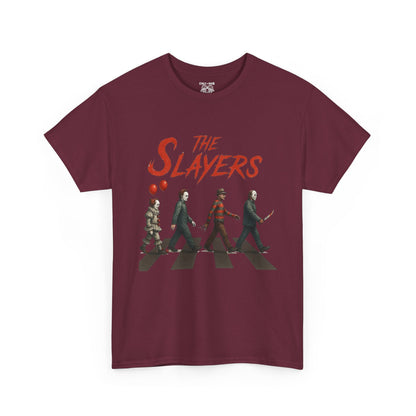 The Slayers Unisex Heavy Cotton Tee - Retro Band Style, Perfect for Music Lovers, Gifts, Concerts, and Casual Wear