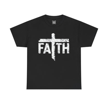 Faith Unisex Heavy Cotton Tee - Inspirational T-Shirt, Casual Wear, Spiritual Gift, Church Apparel, Faith-Based Fashion