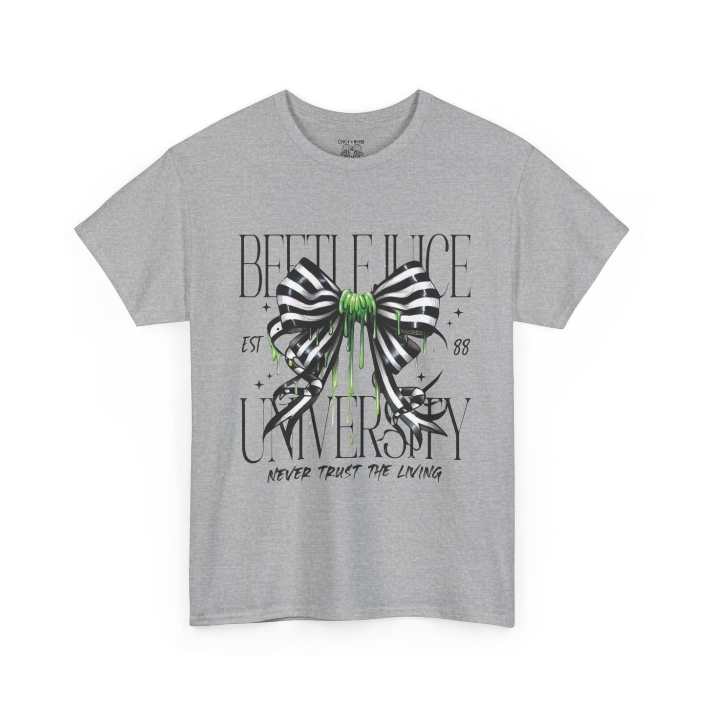 Beetlejuice University Tee, Fun Graphic