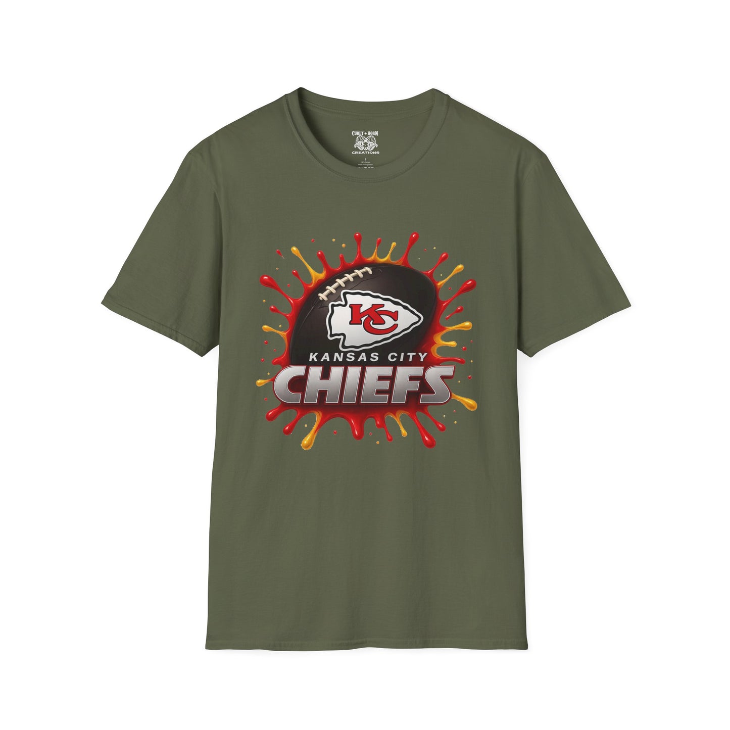 Kansas City Chiefs Softstyle T-Shirt, Unisex Team Tee, Football Fan Apparel, Game Day Shirt, Sports Merchandise