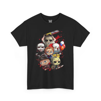 Horror Movie Character Tee, Cute and Creepy Design