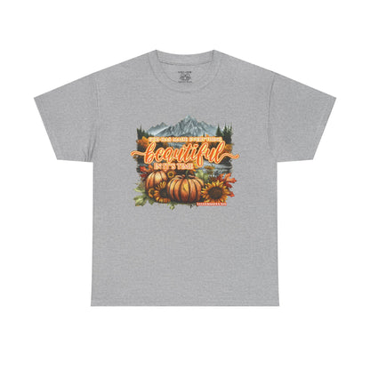 'Fall is Beautiful' Graphic T-Shirt, Autumn Apparel, Faith Based