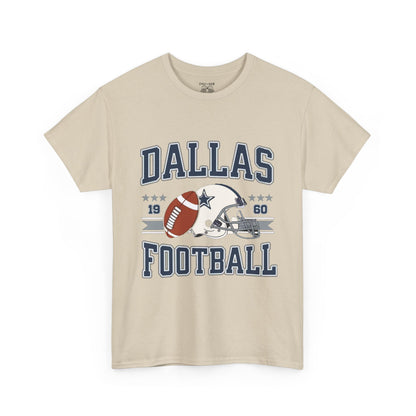 Dallas Football Fan Unisex Heavy Cotton Tee, Sports Shirt, Game Day Outfit, Gift for Fans, Football Season Apparel